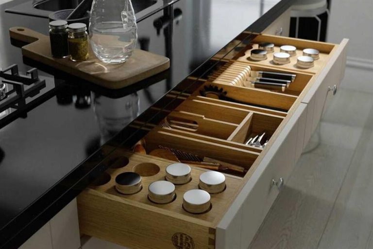 cabinet دکوراسیون و چیدمان کشوهای کابینت