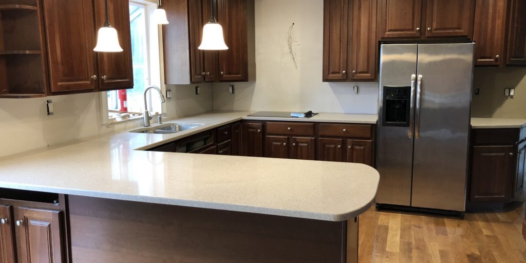 quartz طراحی کابینت کلاسیک با صفحه کوارتز